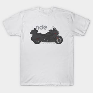 Ride gold wing tour black T-Shirt